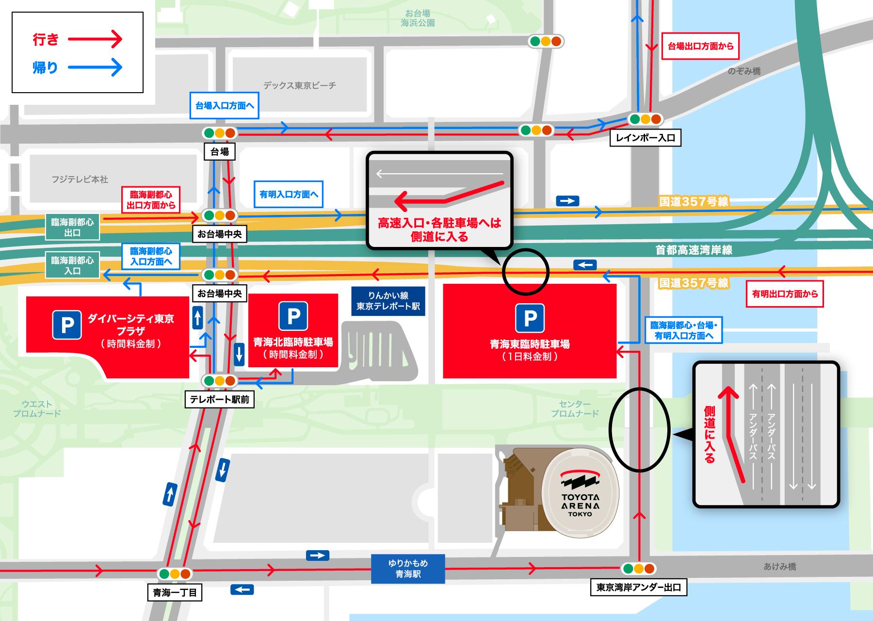 車の乗り換え図
